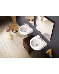 Flaminia Pass Lavabo 50 appoggio-sospeso in ceramica PS50L